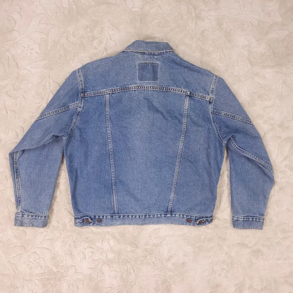 Vintage Levi's Chevy Truck US Alpine Ski Sugarloaf 1996 Trucker Jacket Medium